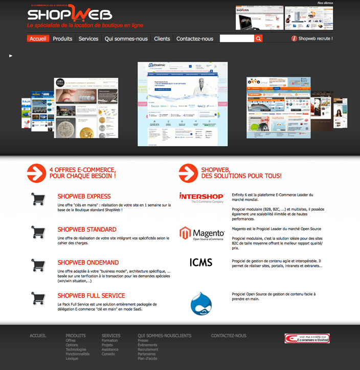 Shopweb un projet Drupal 7